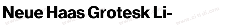 Neue Haas Grotesk Li字体转换 Neue Haas Grotesk Li字体转换